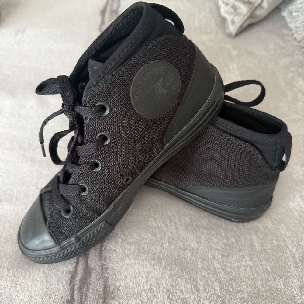 Converse Kids All-Black High-Top Sneakers